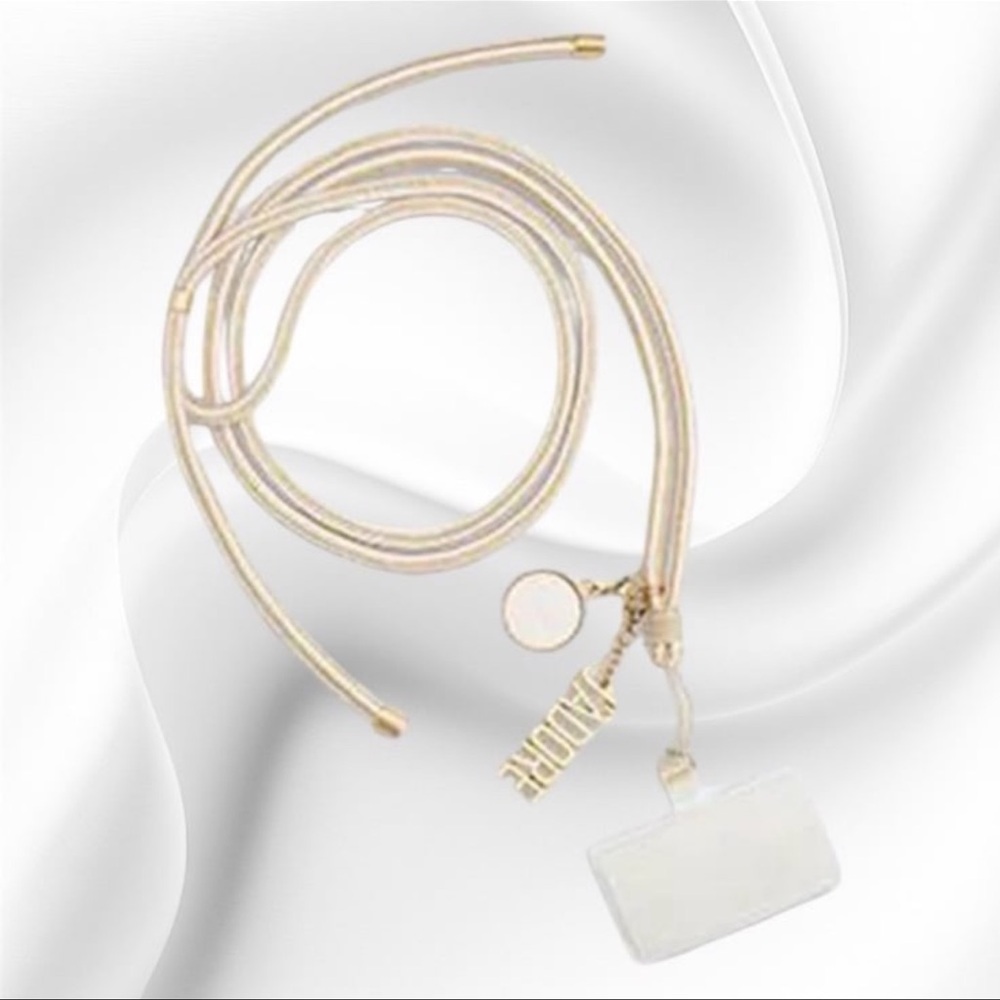 Limited Edition Dior VIP gift J'adore Phone Strap with 'ADORE' Charm Adjustable